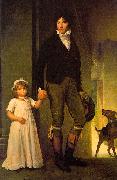  Baron Francois  Gerard Jean-Baptiste Isabey and his Daughter Spain oil painting artist